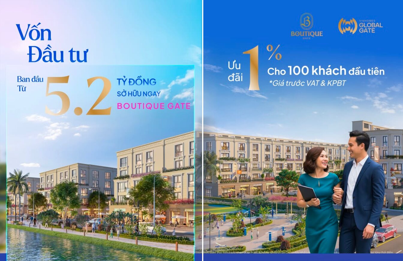 CHỐT “DEAL” SỚM, SỞ HỮU BOUTIQUE GATE: ƯU ĐÃI GIỚI HẠN, SINH LỜI VƯỢT TRỘI